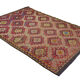 Anatolian handmade kilim rug 273 cm x 178 cm