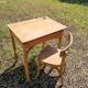 Bureau pupitre + chaise baumann enfant vintage