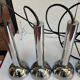 5-light vintage 70s chrome cascade pendant light