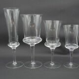 Set of 24 stemmed glasses
