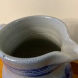 Enameled stoneware pitcher