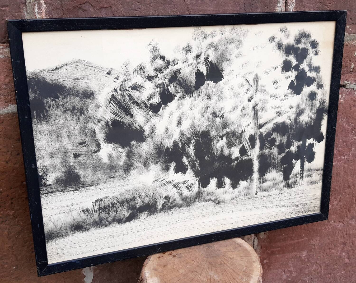 Charcoal on paper by Granados Llimona