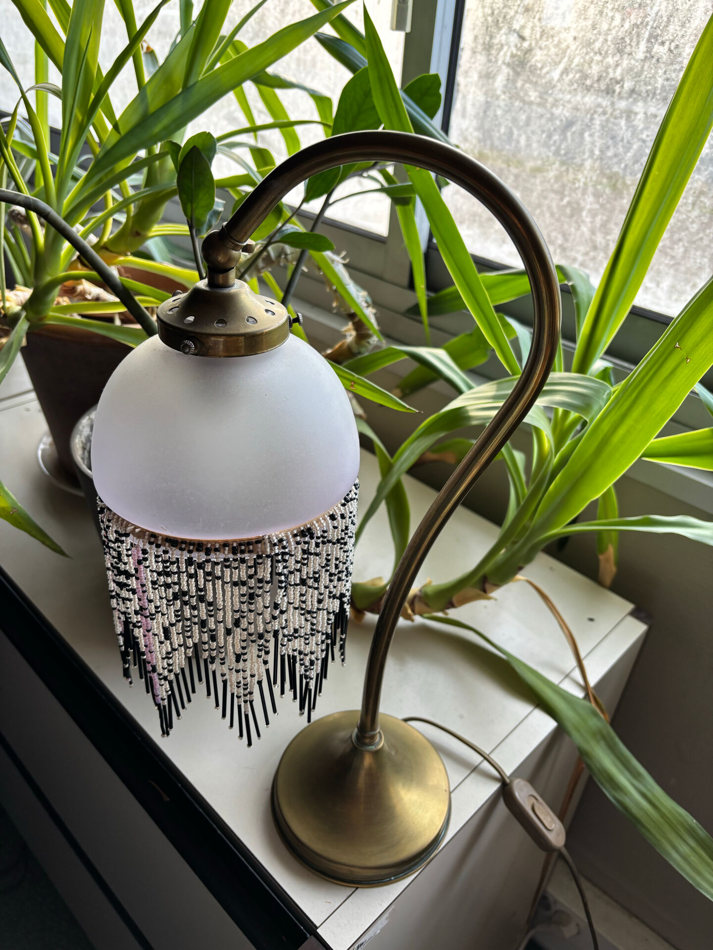 Lampe de bureau Art Deco « col de cygne »