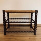 Mulched bench - turned wood