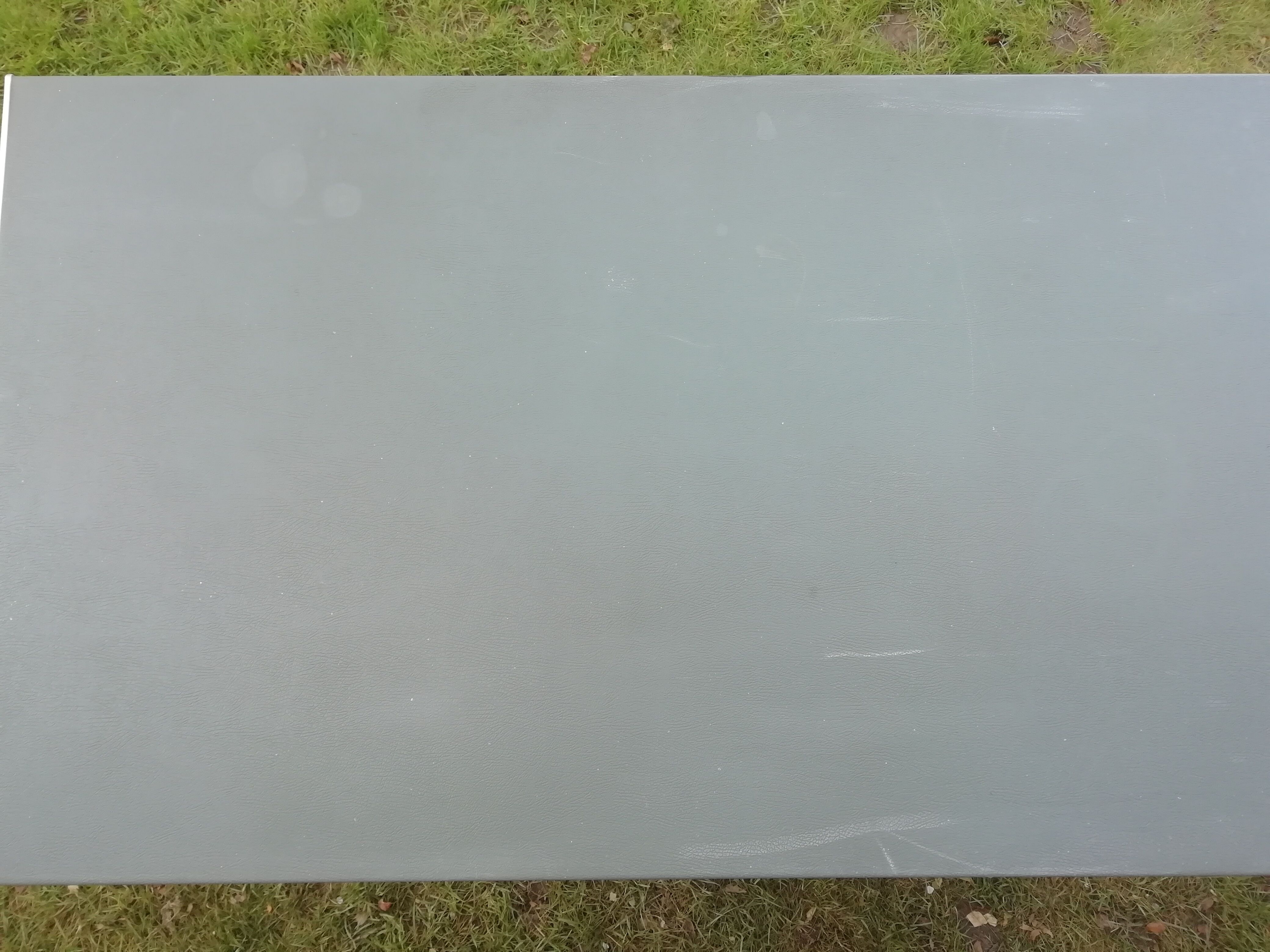 50s green metal desk