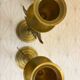 Lot 2 golden candle holders