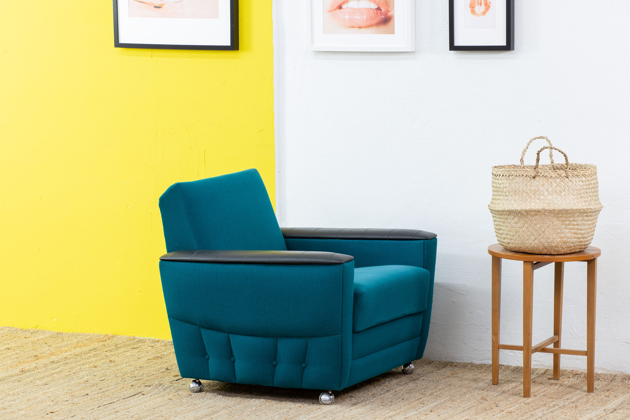 Vintage Scandinavian Armchair – 82 cm