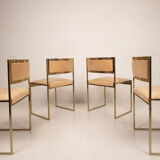 SQ-AL chairs by Willy Rizzo for Maison Willy Rizzo – brass version 1970