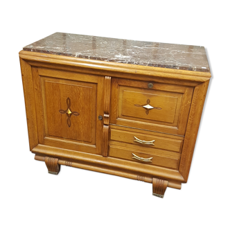 Oak buffet marble top