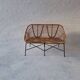 Italian mid century bamboo and iron 2-seater sofa, 1960s