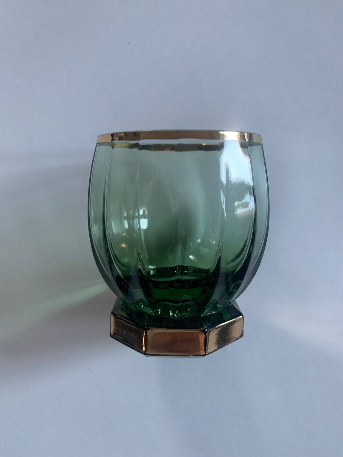 6 art deco glasses