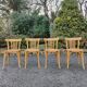 Light wood bistro chairs