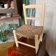Chaise paillée enfant