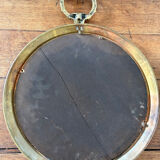 Round brass mirror