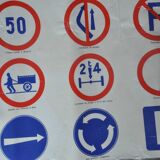 Old driving school poster highway code collection deco garage workshop