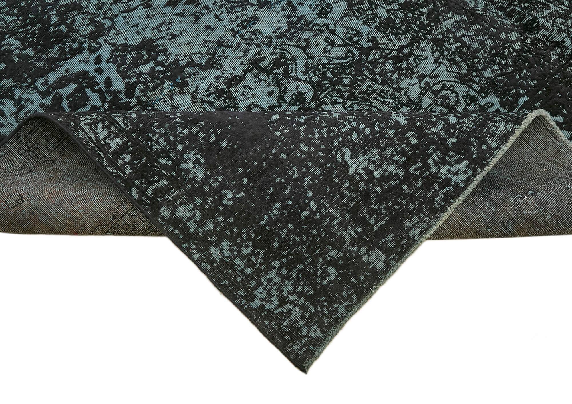 Handmade Oriental Decorative 1980s 294 cm x 401 cm Black Wool Carpet