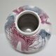 Vase west germany ceramic with projected decoration design 70s