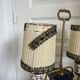 Antique Florentine Table Lamp Italian Blue Porcelain Ceramic