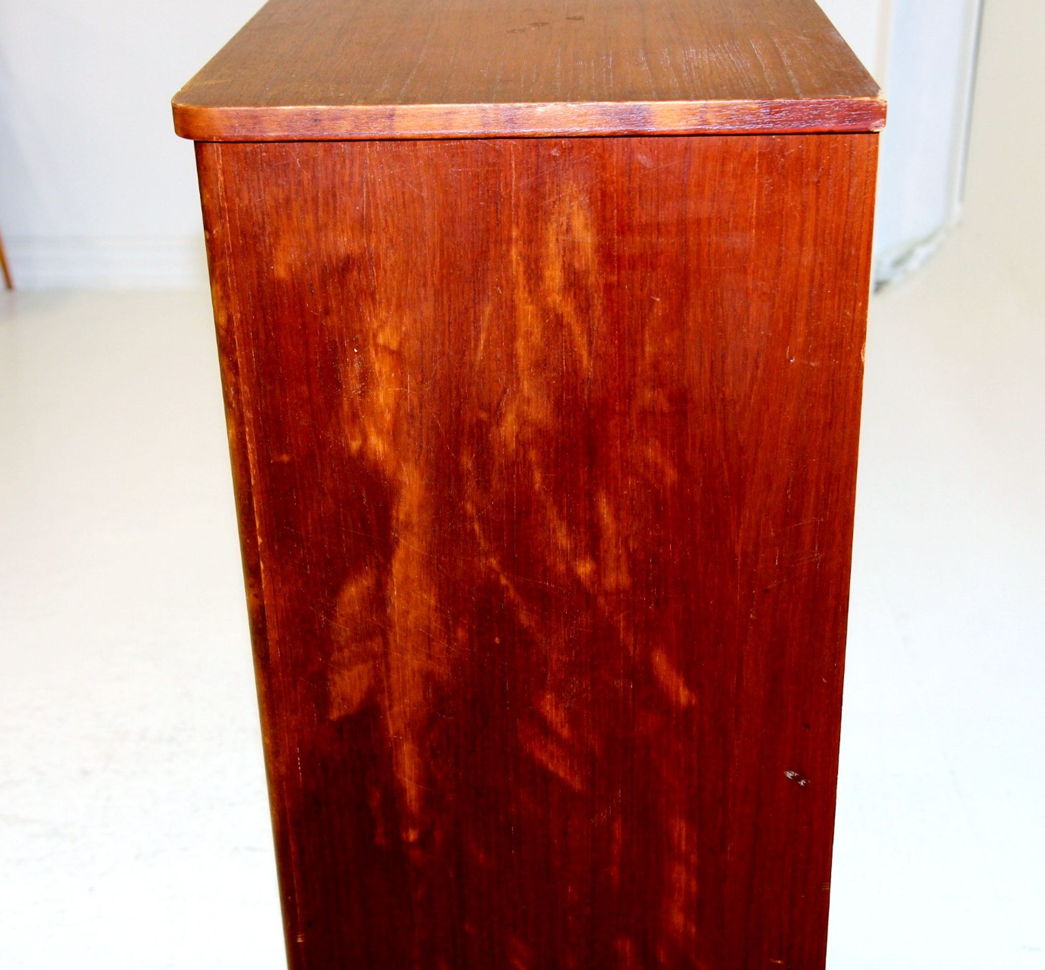 Commode-chiffonnier "Tallboy" en teck, Suède, 1950