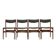 Set of four teak chairs, Danish design, 1970s, made in Denmark