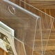 Vintage plexiglass magazine holder