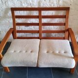 Vintage solid wood sofa
