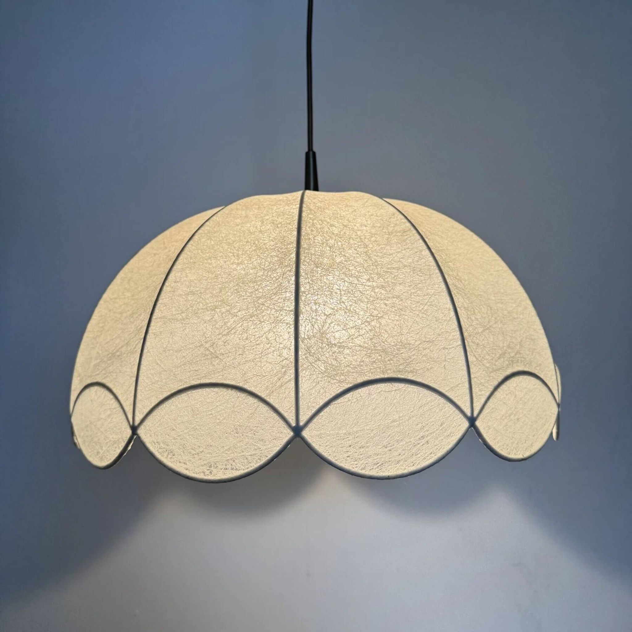 German mid-century "Cocoon" wavy chandelier by Goldkant, 1970s