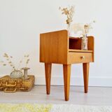 Bedside table with compass legs, 1960s