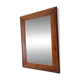 Vintage Art Deco wooden mirror from the 1950s.