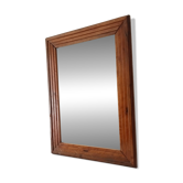 Vintage Art Deco wooden mirror from the 1950s.