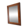 Vintage Art Deco wooden mirror from the 1950s.