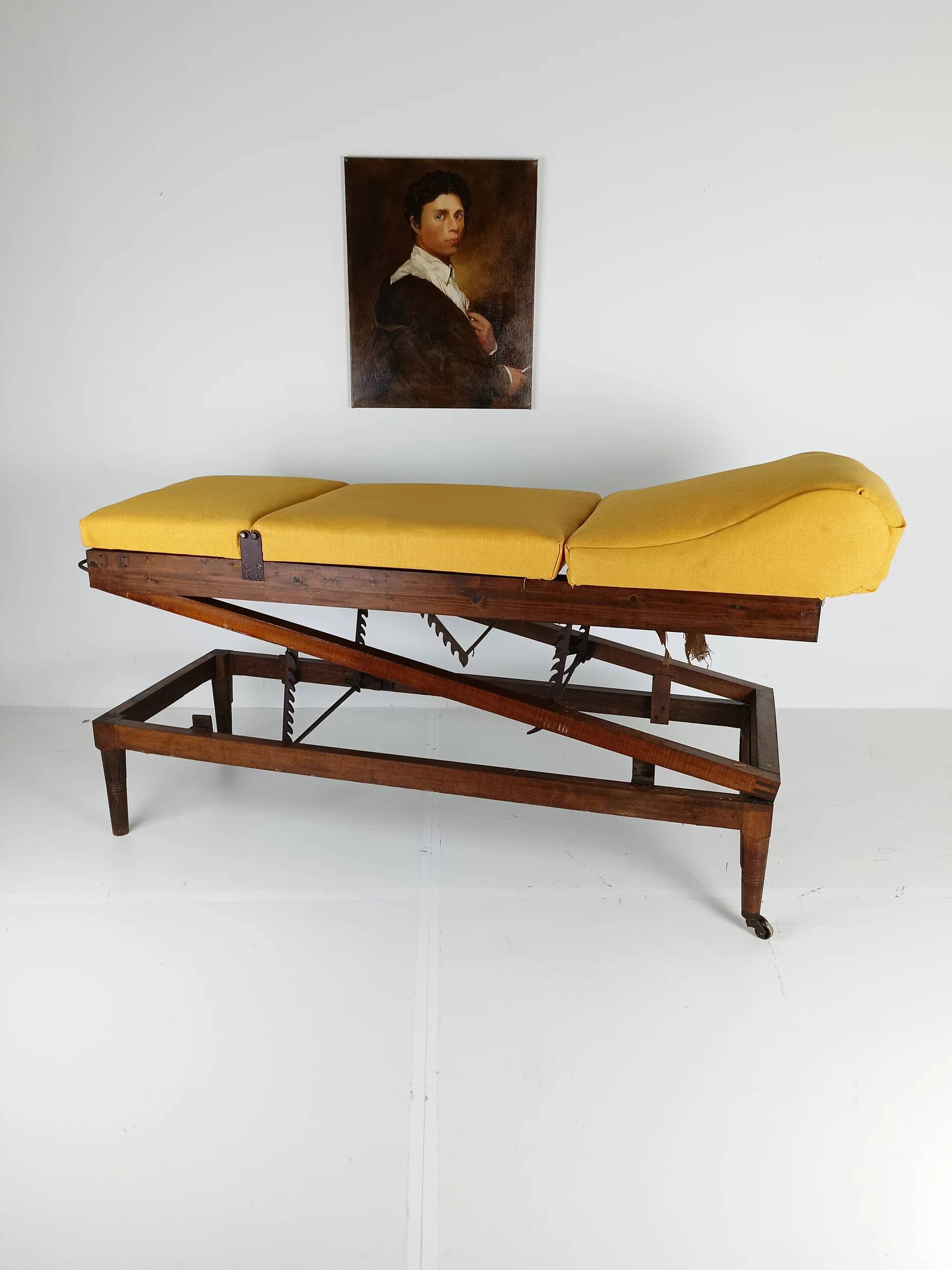 Antique English military hospital bed