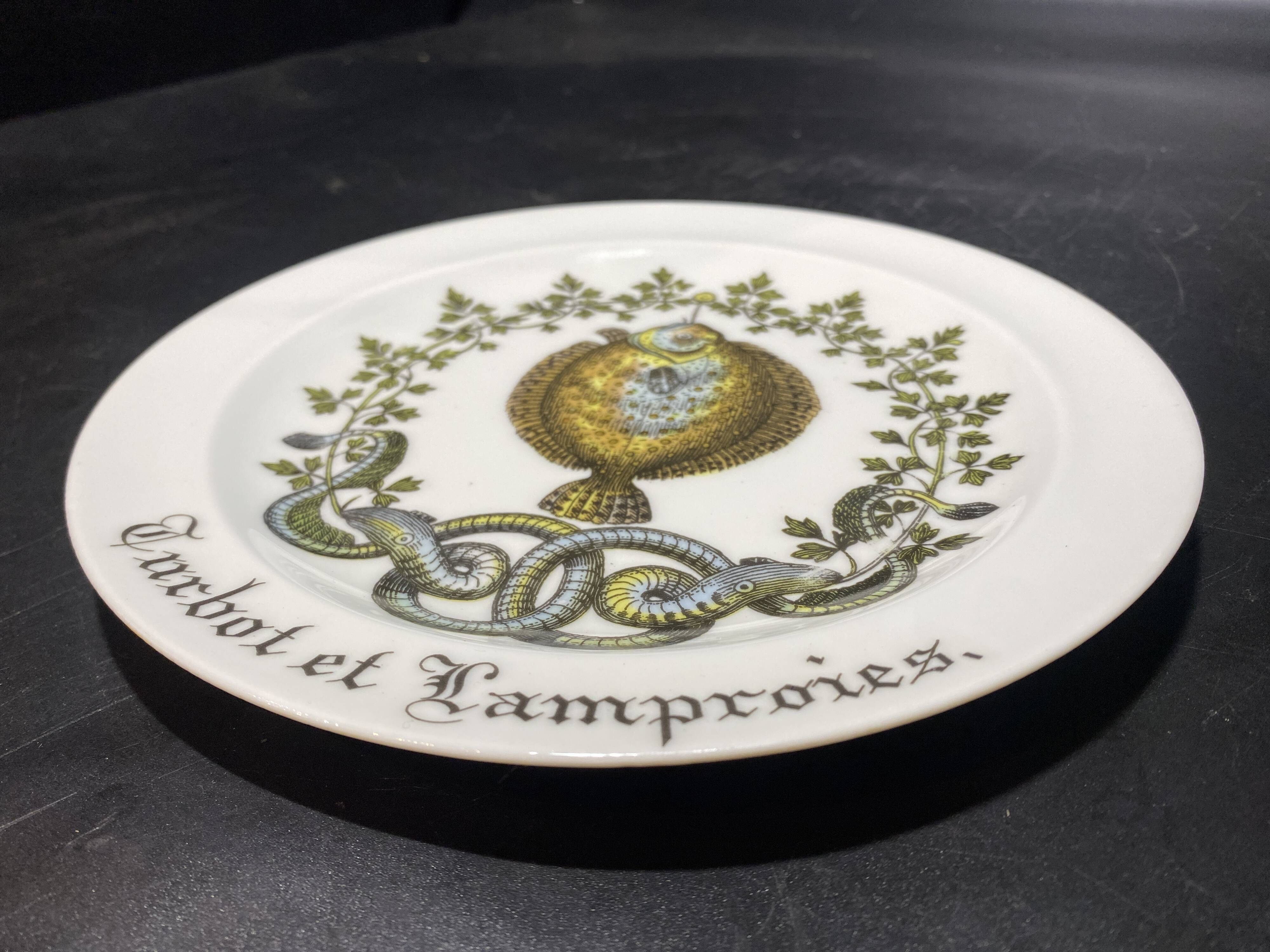 Service of 11 Auteuil porcelain plates