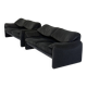 Cassina Maralunga 2 places noir-gris par Vico Magistretti