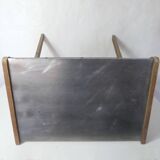 Wooden and zinc nesting tables
