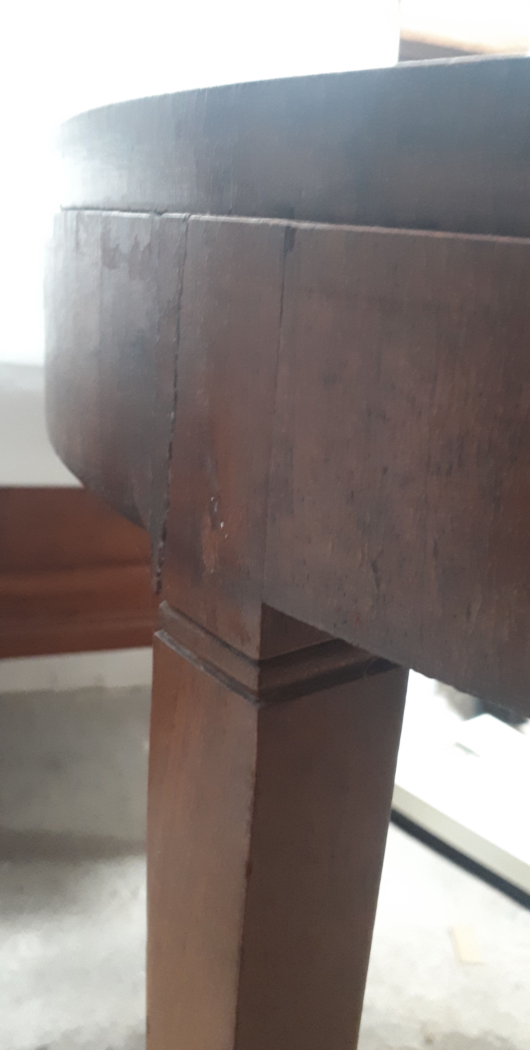 1930 art deco wood marquee pedestal table