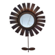 Flower wall mirror, Jean Vinay, 1960s design