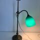 Lampe vintage 1900 céladon bijoutier atelier laiton  - 56 cm