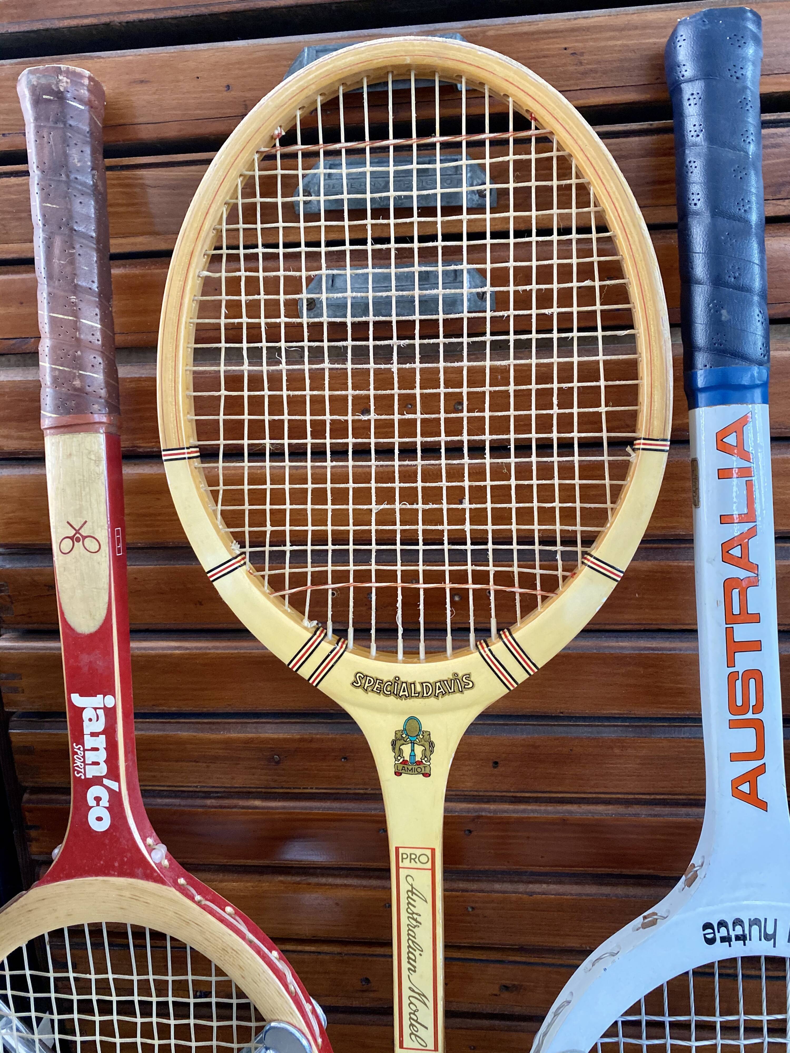 Lot of 3 vintage tennis rackets