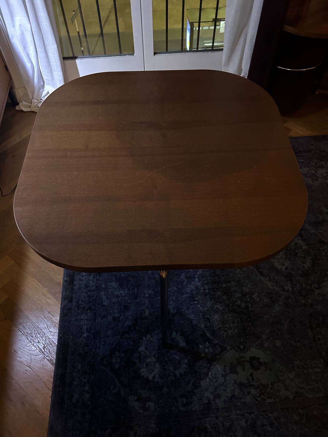 Set of table and 4 teak chairs, Fusion model by Sandra Kragnert for IKEA, Sweden, 1970s: