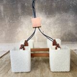 Scandinavian teak pendant chandelier