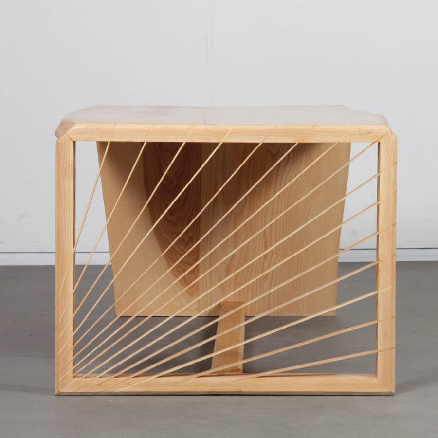 Wooden coffee table from the 2000s