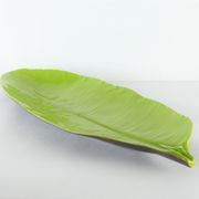 Coupe feuille palme céramique Lunéville 1980