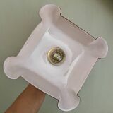 Vintage pink opaline lampshade wall lamp