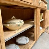 Mado buffet in restored pitch pine