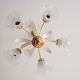 Lustre ceiling lamp design flowers of the 70s
