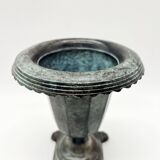 Pair of "Médicis" vases in verdigris – 1950s