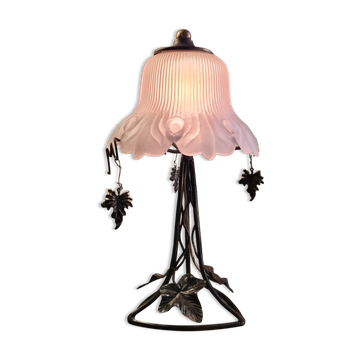 Wrought iron lamp