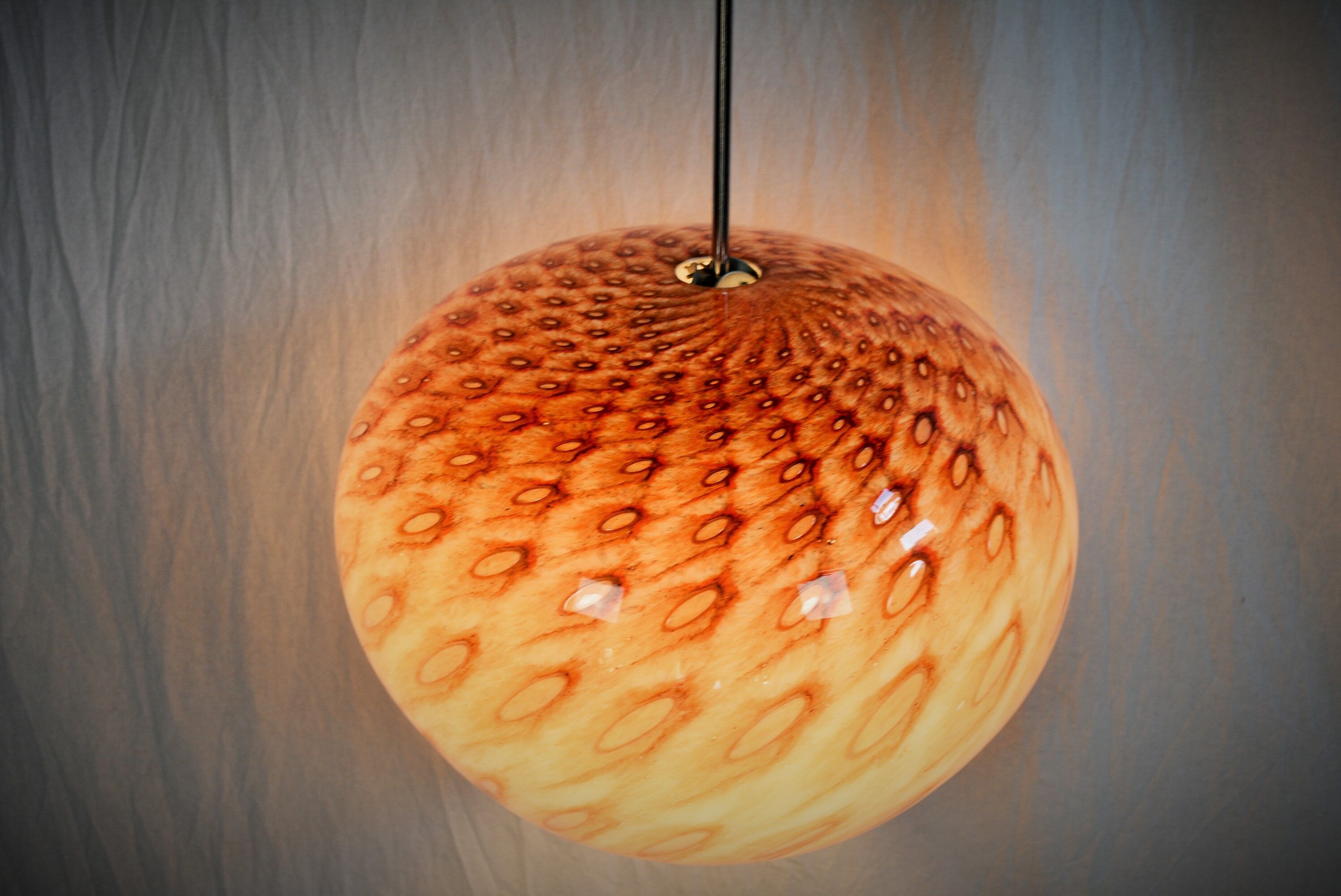 Mid-Century Glass Pendant, 1960's, Germany