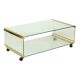 Italian Glass Coffee Table Gallotti & Radice Vintage Design 100cm